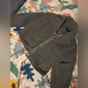 Zara Cropped Bouclé Jacket